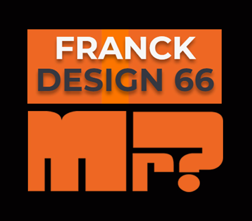 Logo Franck design66 fond noir